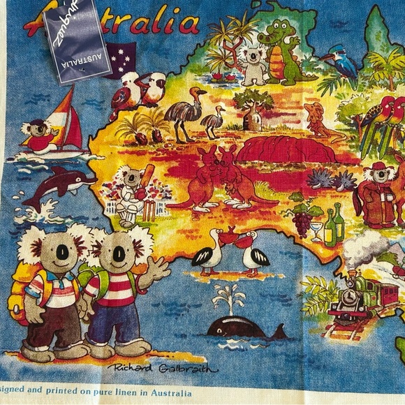 NWOT Australian Tea towel by Rodriquez 
Pure linen - Picture 2 of 7